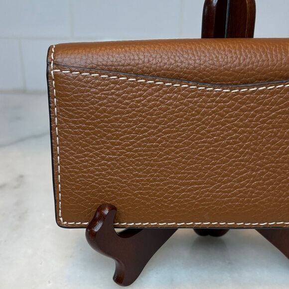 Michael Kors Wallet Leather Pebbled Slip Snap Closure Flap Wallet - Picture 5 of 16